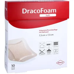 Dracofoam Haft Schaumstoff Wundaufl.7,5x7,5 cm
