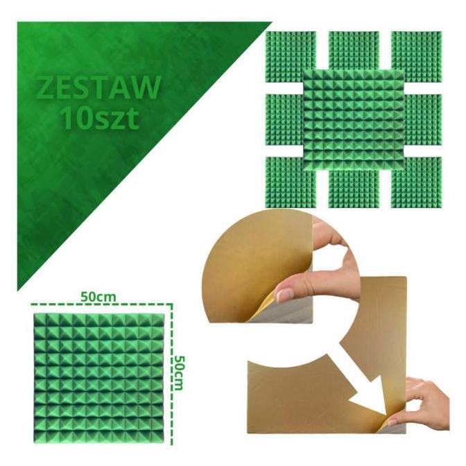 DNA AM2 GN Akustikplatte Set mit 10 Stk. grün (10 Stk.) (5908249825093)