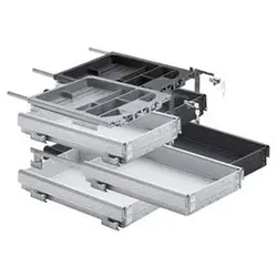 Büromöb.-Container-Set,mit Teilauszug,Systema Top 2000 9244093,Stahl