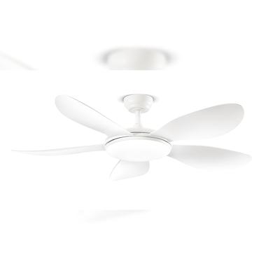Perenz Deckenventilator, weißes Metall, 130 cm, 36 W LED, 6 Geschwindigkeiten, Fernbedienung, dimmbares Licht, CCT einstellbar