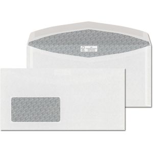 ÖKI Briefumschläge Spezial 42654, weiß, C6/5, mit Fenster, nassklebend, 80g/m², 1000 Stück