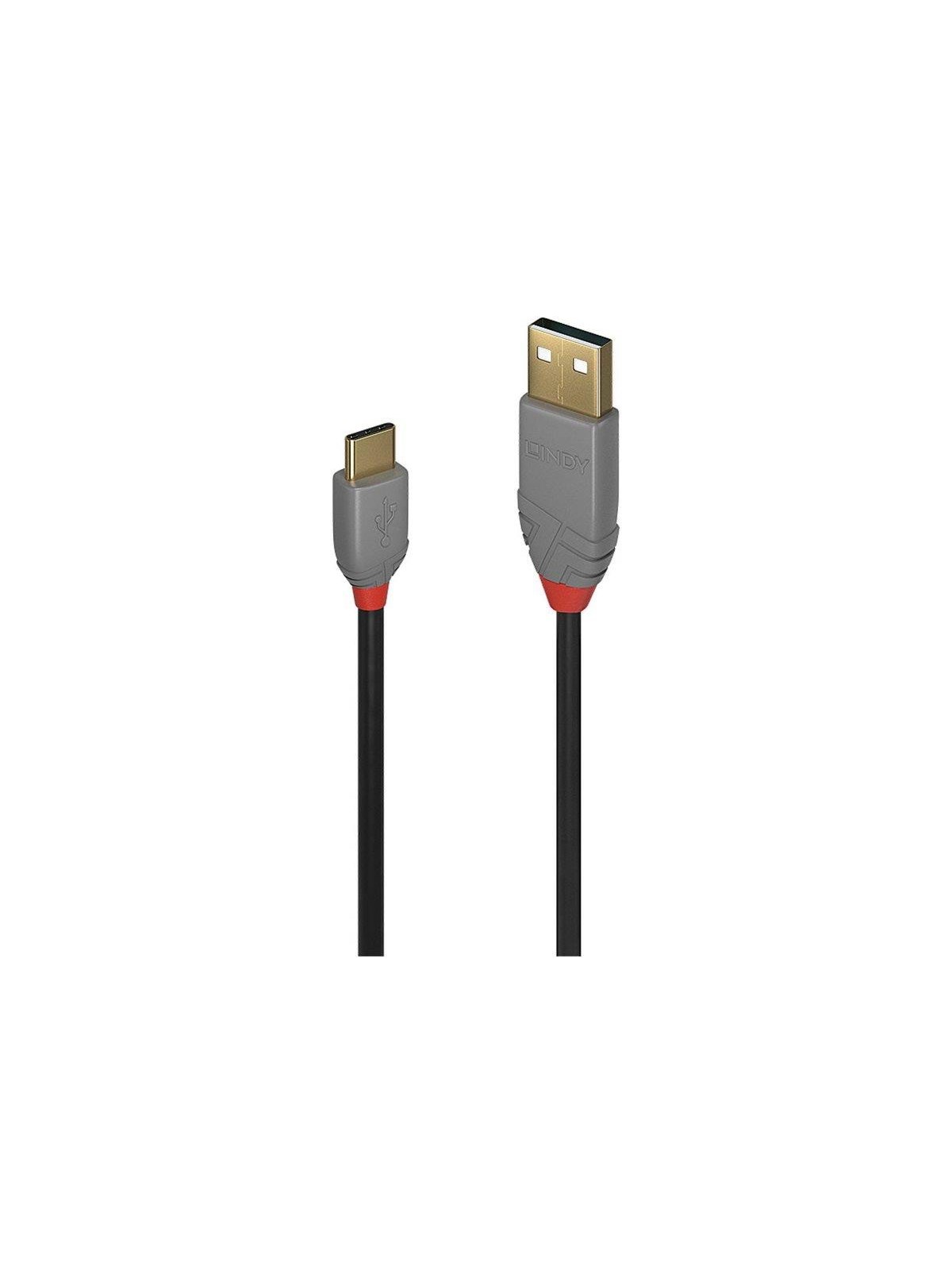 Lindy Anthra Line - USB-C cable - 24 pin USB-C to USB Type A - 2 m
