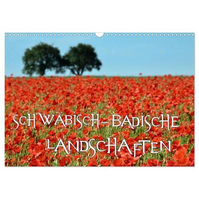 SCHWÄBISCH-BADISCHE LANDSCHAFTEN (Wandkalender 2027 DIN A3 quer), CALVENDO Monatskalender