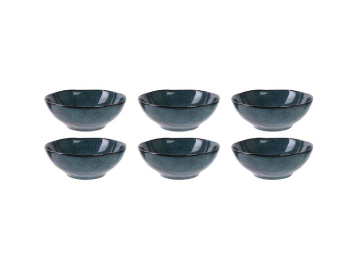 Bol en grès bleu 80 cl lot de 6