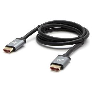 Vaizdo kabelis HDMI M - HDMI M, HDMI 2.1 - itin didelės spartos, 2 m, paauksuotos jungtys, aliuminio (2 m) (32889273)