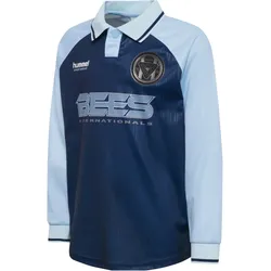hummel hmlJR Loose Stripe langarm Fußballtrikot Jungen 7459 - dress blues 134/140