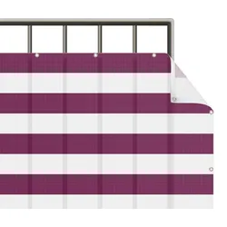BALKON SICHTSCHUTZ Querstreifen in Fuchsia 600/50 cm