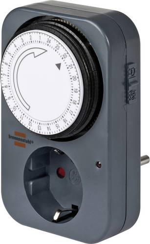 Brennenstuhl 1506450 Steckdosen-Zeitschaltuhr analog Tagesprogramm IP20