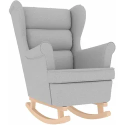 vidaXL Schaukelsessel Wolkengrau 74x90x102 cm Stoff