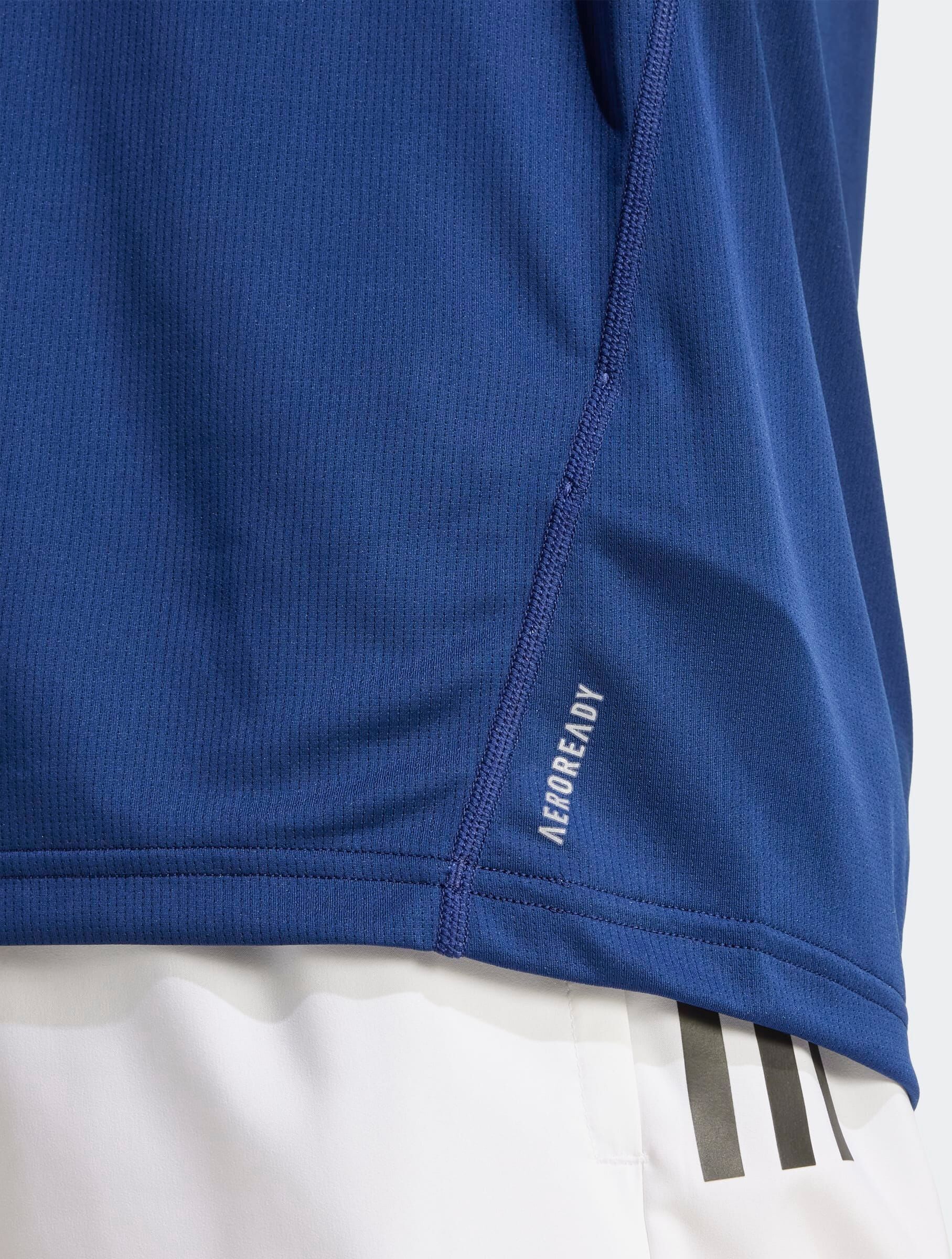 Laufshirt ADIDAS PERFORMANCE "RUN IT", Herren, Gr. S, blau (dunkelblau, blau fusion), Obermaterial: 100% Polyester, Rundhals, Shirts Laufshirt dunkelblau, blau fusion S