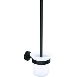 tesa, Toilettenbürste, MOON BLACK Bürstenset inkl. Klebelösung ohne Bohren