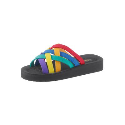 Badepantolette SIEBI`S, Damen, Gr. 37, schwarz, Synthetik, Schuhe Damenschuh Badelatschen Pantolette