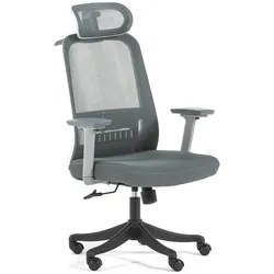RATTATAN Bürostuhl, ergonomisch, mit 360°-Drehmechanismus, höhenverstellbar, gepolstert, mit Kopfstütze und Lendenwirbelstütze, modernes Design