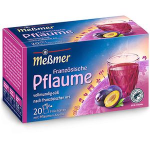 Meßmer Tee Französische Pflaume, Früchtetee nach französischer Art, 45 g, 20 Beutel