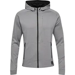 HUMMEL Herren Unterjacke hmlMT INTERVAL ZIP HOODIE, Größe M in Grau Grau