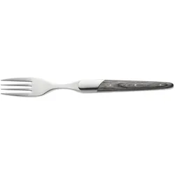 WAS Germany Steakgabel Set CARLOS, mit grauem Pakkaholzgriff, 22,5 cm