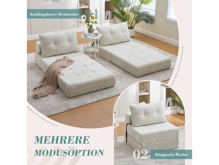 Matelas pliant confortable avec dossier, canapé-lit Portable pour le salon