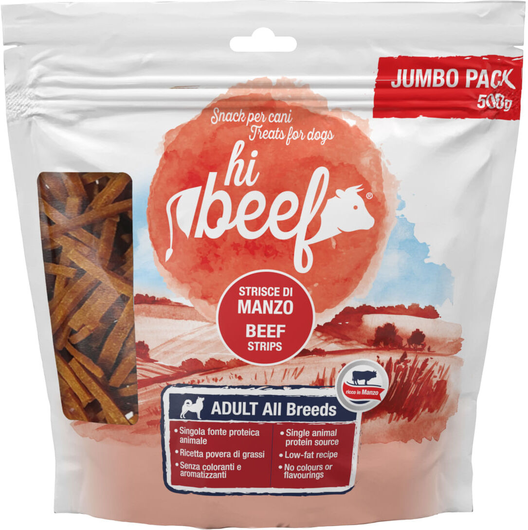 Hi Beef Snack Dog Strisce Manzo 500G