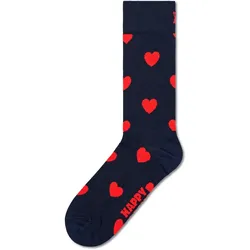 Happy Socks Unisex Socken - Love, Valentinstag, Geschenkbox Heart Socks Navy / 41-46