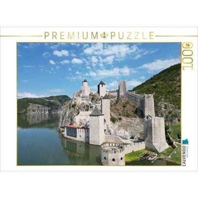 CALVENDO Puzzle Festung Golubac Serbien | 1000 Teile Lege-Größe 64 × 48 cm Foto-Puzzle für glückliche Stunden