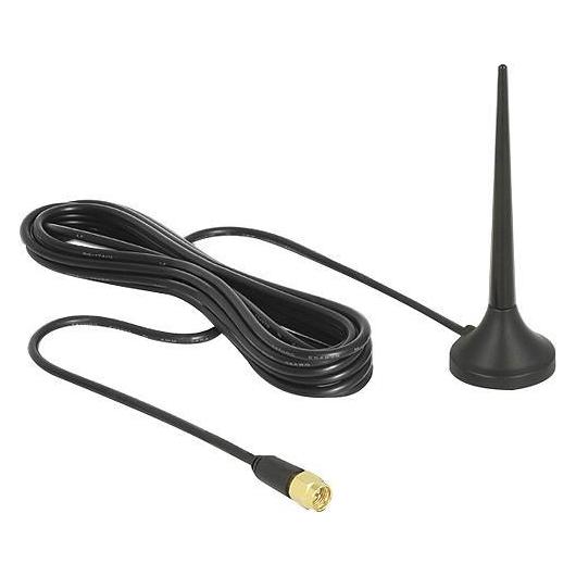 Delock WLAN Antenne, 3di, mit Magnetfuss (DECT) (12416)