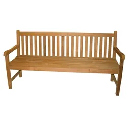 Lex Premium Teak Gartenbank Sitzbank Holzbank Teakbank Parkbank nachhaltig 180cm : 180 cm