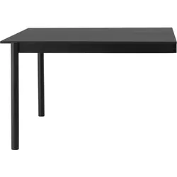 Linear System Seitenmodul für Tisch 120 cm schwarz Nanolaminat
