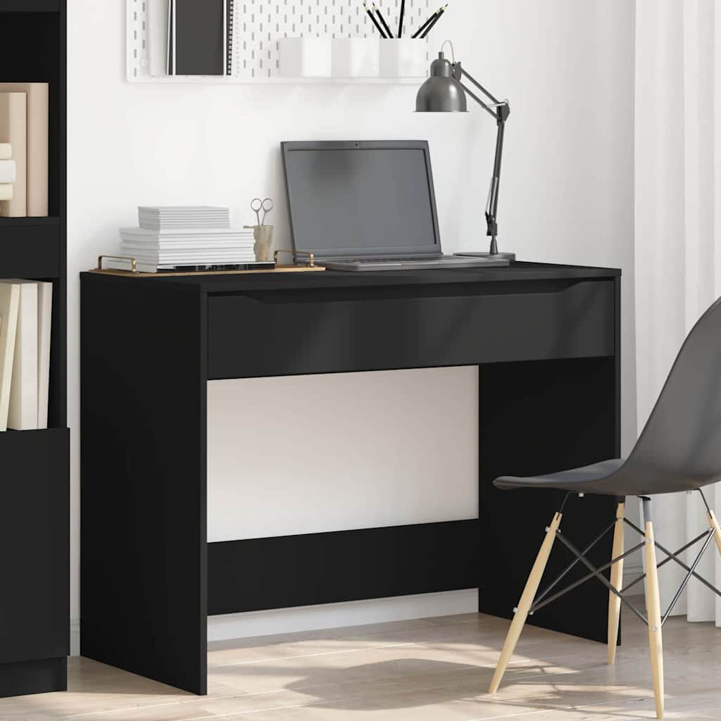 Ebern Designs Writing Desk Black 78cm H X 100cm W X 50cm D
