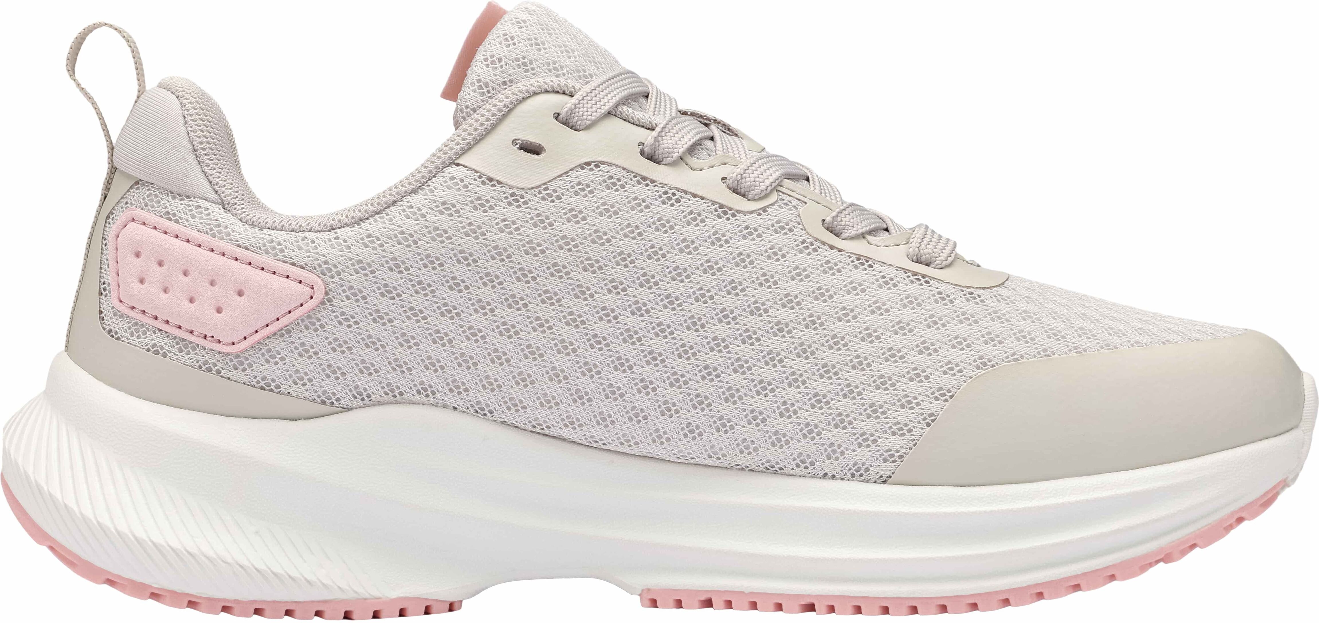 Sneaker KANGAROOS "K-RDW FAM", Damen, Gr. 37, sandweiß, frost pink, Mesh, Synthetik, Schuhe Sneaker