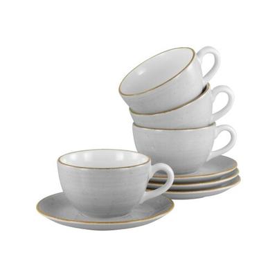 CreaTable Vintage Nature Stein Cappuccinotasse 8-tlg Porzellan