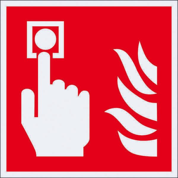 SafetyMarking® Brandschutzaufkleber Brandmelder 15 cm x 15 cm 38.A5150