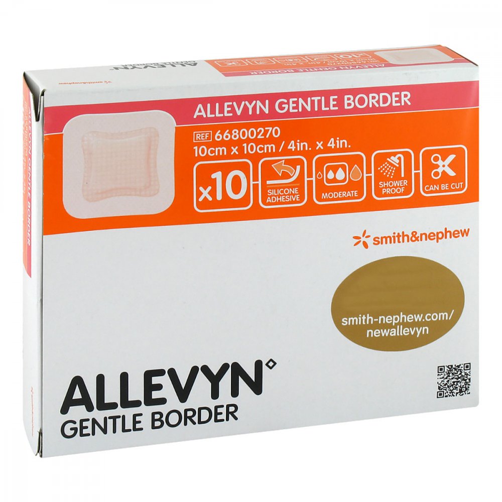 B2B Medical GmbH Allevyn Gentle Border 10x10 cm Schaumverb. 12480985