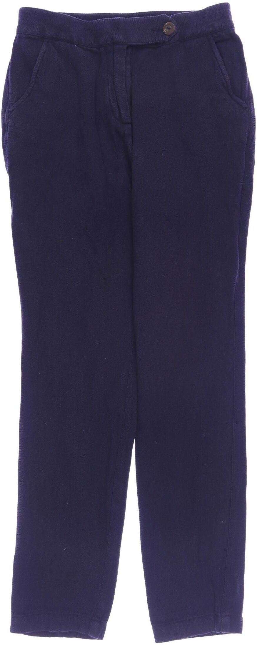 People Tree Damen Stoffhose, Marineblau, Gr. S (UK 8), Baumwolle - Second Hand
