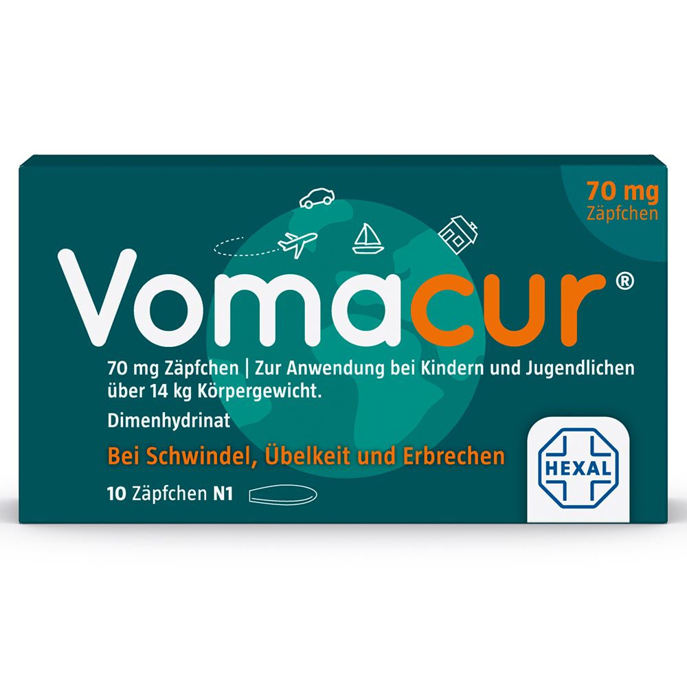 Vomacur 70 Suppositorien 10 St