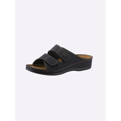 Pantolette FRANKEN-SCHUHE, Damen, Gr. 40, schwarz, Lederimitat, Schuhe Pantolette