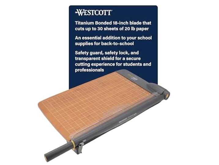 Westcott TrimAir 15108 Schneidemaschine für Holz, 45,7 cm, 30 Blatt