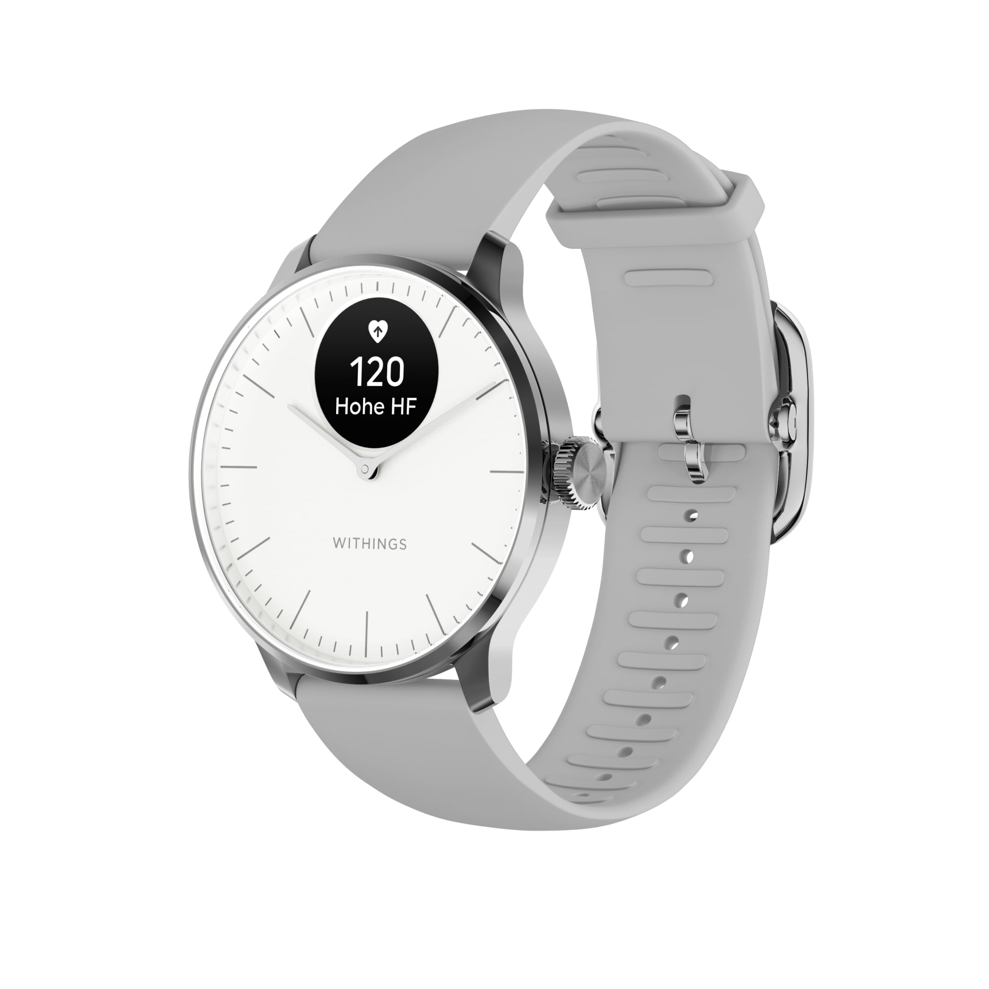 Withings ScanWatch Light weiß/grau Herzfrequenzmessung, Schlafüberwachung HWA11-MODEL 3-ALL-INT