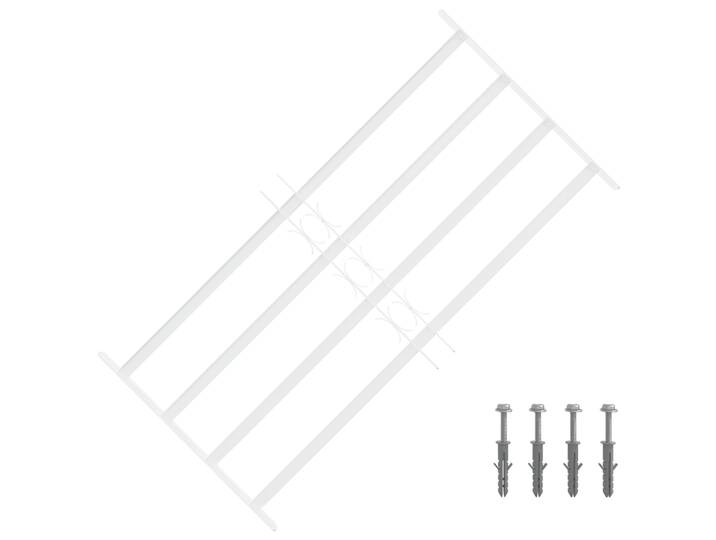 vidaXL Security Grille for Windows with 4 Crossbars 3 stk. 63-114 cm