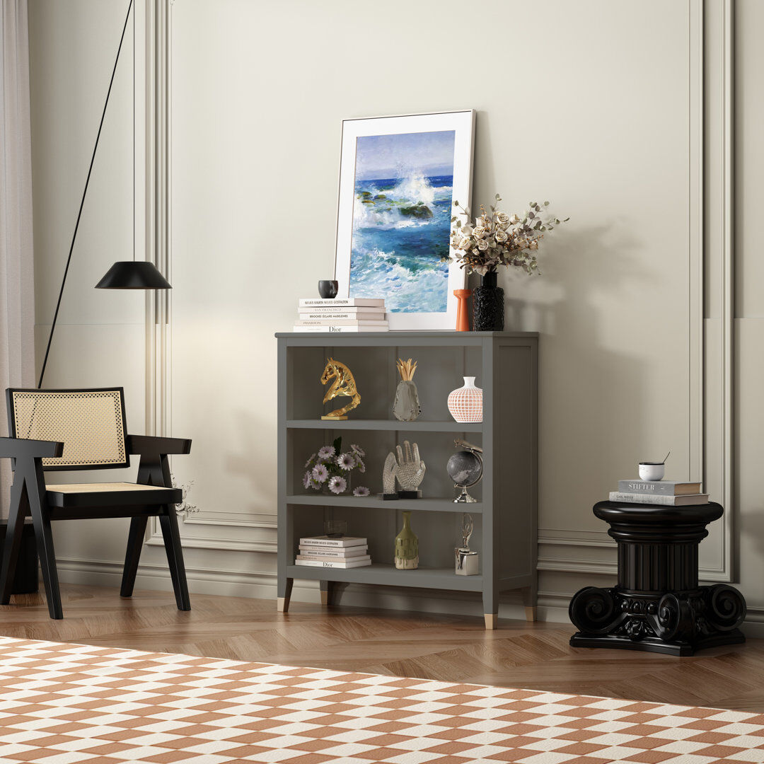 Rosdorf Park Osnabrock 97cm H x 89cm W Standard Bookcase Grey