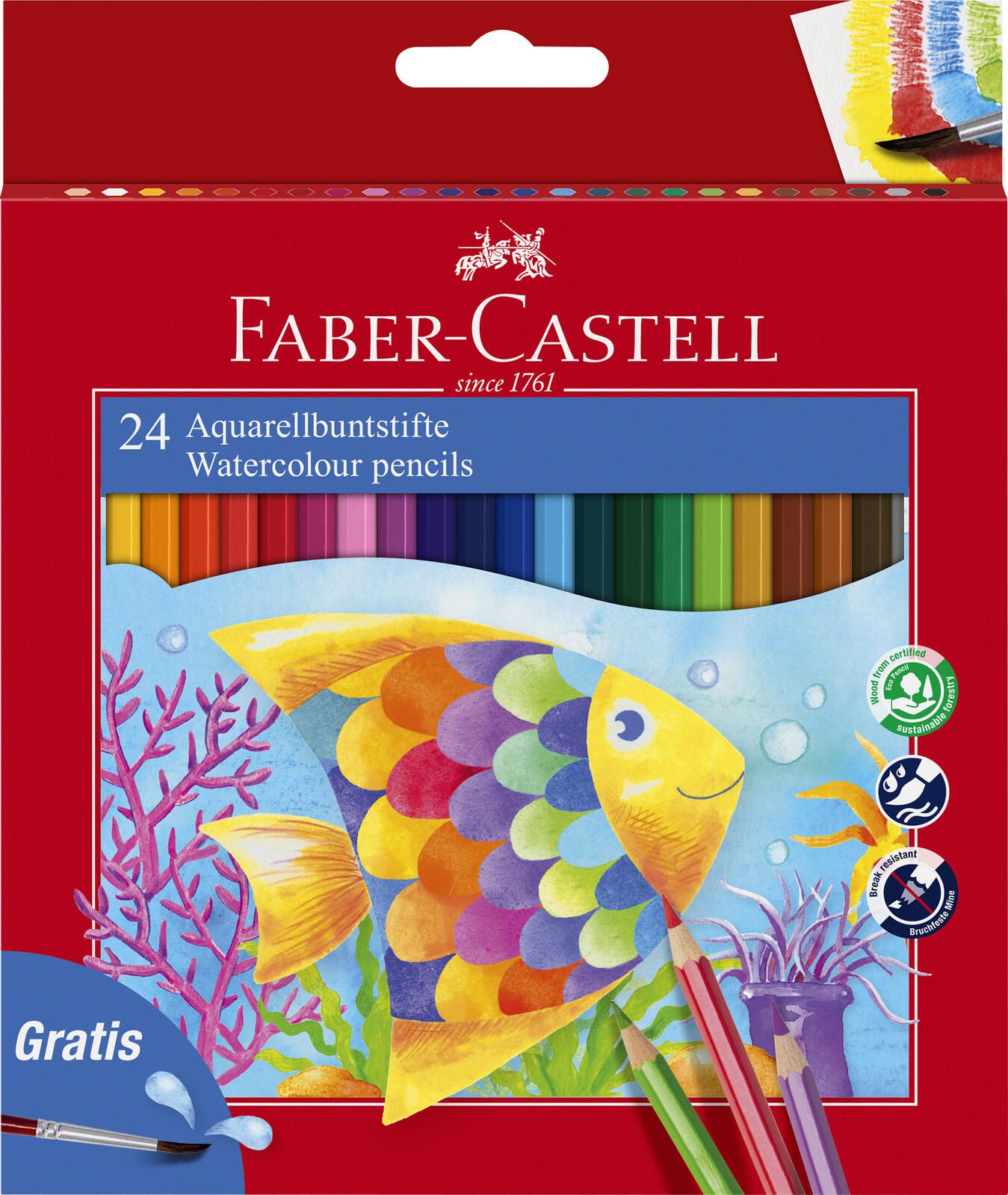 FABER-CASTELL Aquarellstifte Mehrfarbig 114425