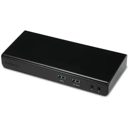 2-Power USB-C & USB 3.0 Dual Display Dock (USB-B, 6 Ports), Dockingstation + USB Hub, Schwarz