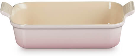 Le Creuset Shell Pink Stoneware Medium 26cm Heritage Rectangular Dish