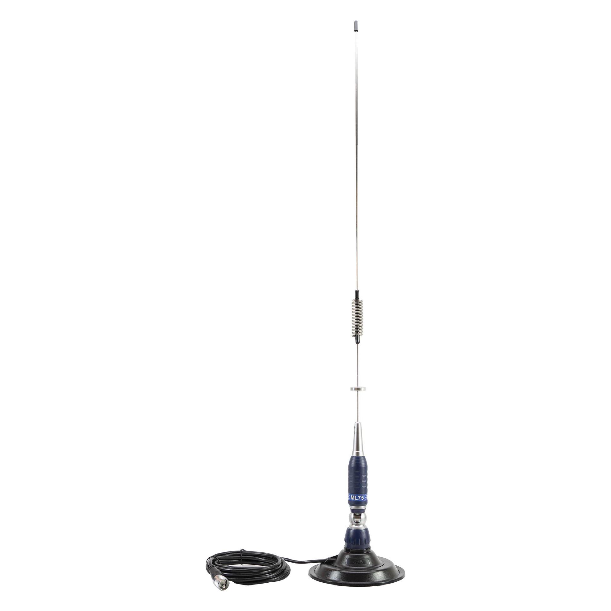 PNI CB-Antenne ML75, faltbar, 26-28 MHz, 300 W mit Magnetfuss im Lieferumfang enthalten, Länge 90 cm (43699004)