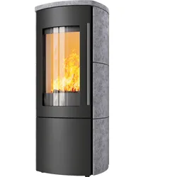 Kaminofen Hark 105 GT ECOplus 4 kW - Naturstein - Korpus: graphit