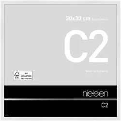 Nielsen Bilderrahmen C2 Aluminium Weiß glanz / 30 x 30