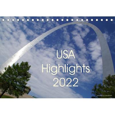 USA Highlights 2022 (Tischkalender 2022 DIN A5 quer)