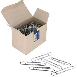 Böttcher-AG Aktenklammern 75mm, silber, verzinkt, 100 Stück