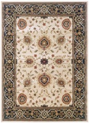 Style Haven Hearthstone Oriental Beige/ Black Area Rug