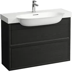 Laufen Waschtischunterbau „THE NEW CLASSIC“ 315 × 665 × 975 mm Eiche geschwärzt