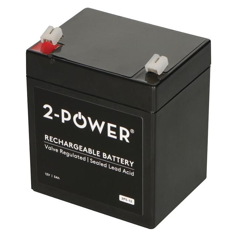 2-Power 12 V, 5 Ah VRLA-Sicherheitsbatterie (5-12-C-C)
